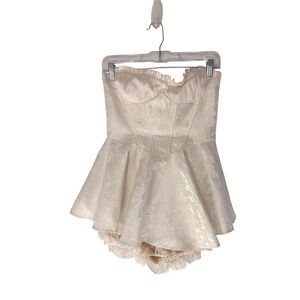 Nana Jacqueline Airina Dress White Lace Bachelorette Party Floral Wedding Medium